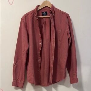 Vineyard Vines Men's Casual Red Button-Down Shirt